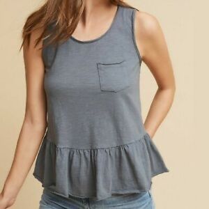 Anthropologie Eri & Ali Peplum Tank